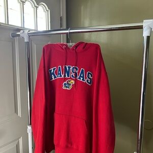 University of Kansas Red Champion Hoodie